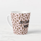 Fun Cow print Sarcastic quote for teachers カフェラテマグ (左アングル)