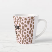 Fun Cow print Sarcastic quote for teachers カフェラテマグ (右)