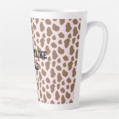 Fun Cow print Sarcastic quote for teachers カフェラテマグ (右)