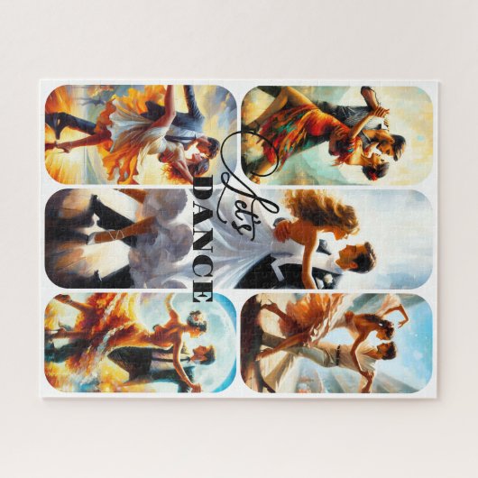 Fun Custom Dance Photo Collage Puzzle ジグソーパズル (横)