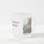 Fun Custom Halloween Cat フロストグラスマグカップ (正面右)