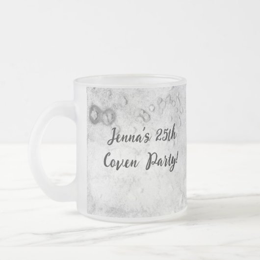 Fun Custom Halloween Party フロストグラスマグカップ (左)