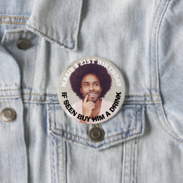 Fun Custom Photo Birthday Party Favor 缶バッジ