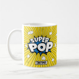 Fun Cute 'Corny' SUPER POP! Popcorn Pun | Pop Art コーヒーマグカップ