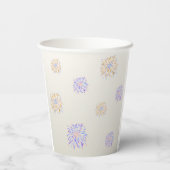 Fun Cute Red Circus Kids Birthday 紙コップ (裏面)