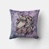 Fun cute unicorn art unicorns design               クッション (裏面)