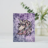 Fun cute unicorn art unicorns design ポストカード (スタンド正面)
