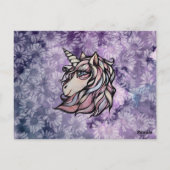 Fun cute unicorn art unicorns design ポストカード (裏面)