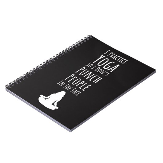 Fun Cute Yoga Gift Ideas For Her ノートブック (左側)