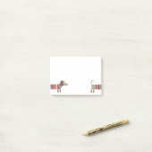 Fun Dachshund Wiener Dog ポストイット (デスク上)