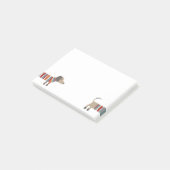 Fun Dachshund Wiener Dog ポストイット (アングル)