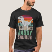 Fun Daddy saurus Rex Dinosaur Daddysaurus Family M Tシャツ (正面)