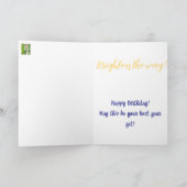 Fun Daisy Birthday Card カード (内部)