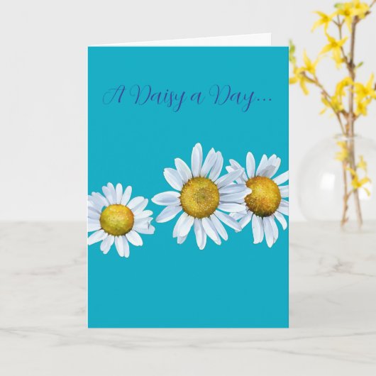 Fun Daisy Birthday Card カード (黄色い花)