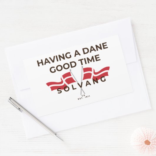 Fun Danish Mug 長方形シール (封筒)