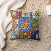 Fun Decor 2 16x16 Throw Pillow クッション (ブランケット)