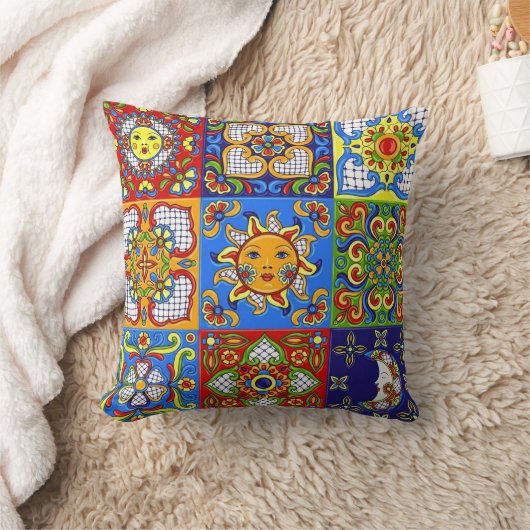 Fun Decor 2 16x16 Throw Pillow クッション (ブランケット)