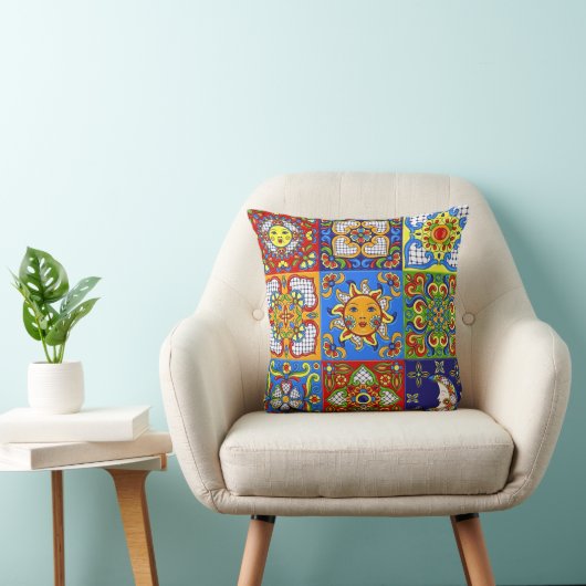 Fun Decor 2 16x16 Throw Pillow クッション (椅子)