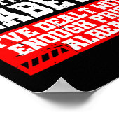 Fun Diabetes Awareness Month S Diabetic  ポスター (角)