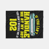 Fun Diabetic Quote If You Cant Handle Me Diabetes フリースブランケット (正面(横))