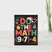 Fun Do The Math 67 Meme Six Seven Christmas Teache カード (正面)