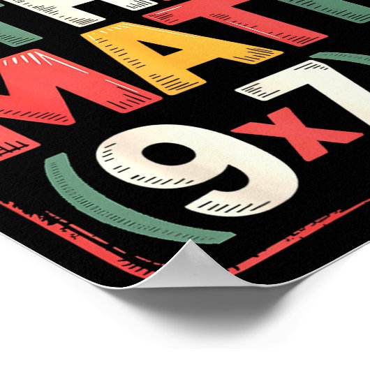 Fun Do The Math 67 Meme Six Seven Christmas Teache ポスター (角)