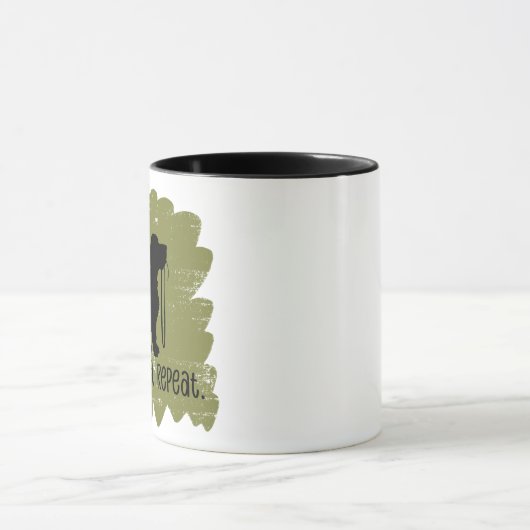 Fun Dog Walker  マグカップ (中央)