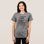 Fun Dogma スペリング カスタム トライブレンドTシャツ (正面全面)