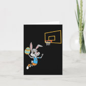 Fun Easter Egg Bunny Dunk Bysketbyll Game Easter K カード (正面)