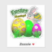 Fun Easter Vinyl Stickers シール (シート)