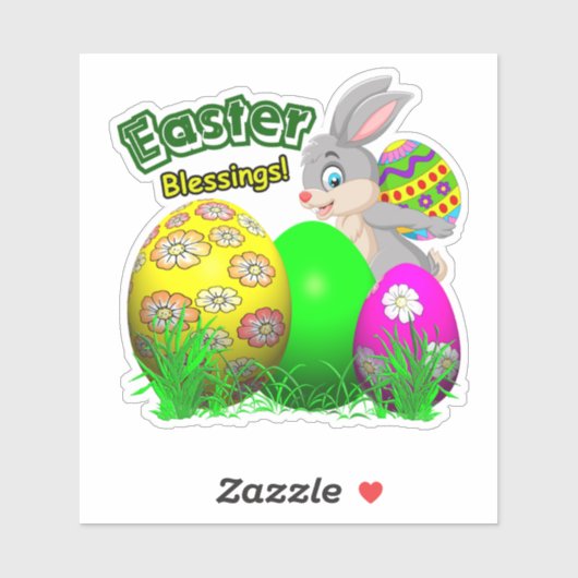 Fun Easter Vinyl Stickers シール (シート)