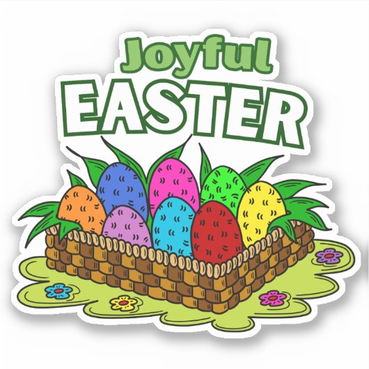 Fun Easter Vinyl Stickers シール (正面)