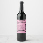 FUN editable Wine Labels for WINE ワインラベル (正面)