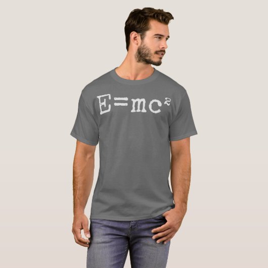 Fun Emc equation Science Physics Relativity Tシャツ (正面フル)