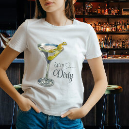 Fun Extra Dirty Martini Cocktail Tシャツ