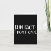 Fun Fact I Don't Care  カード (正面)