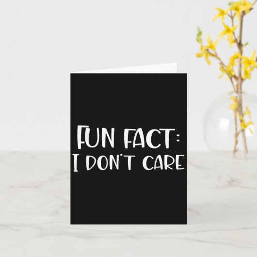 Fun Fact I Don't Care  カード (黄色い花)