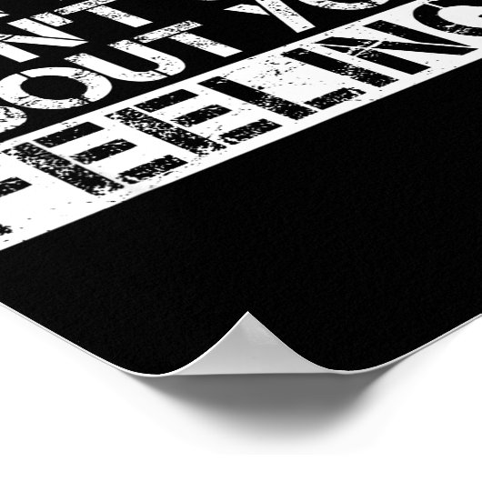 Fun Fact I Don't Care About Your Feelings  ポスター (角)