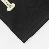 Fun Fact I Don't Care Funny Black Cat Saying Quote フリースブランケット (角)