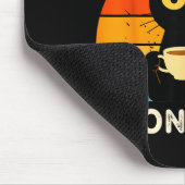 Fun Fact I Don't Care Funny Black Cat Saying Quote マウスパッド (コーナー)