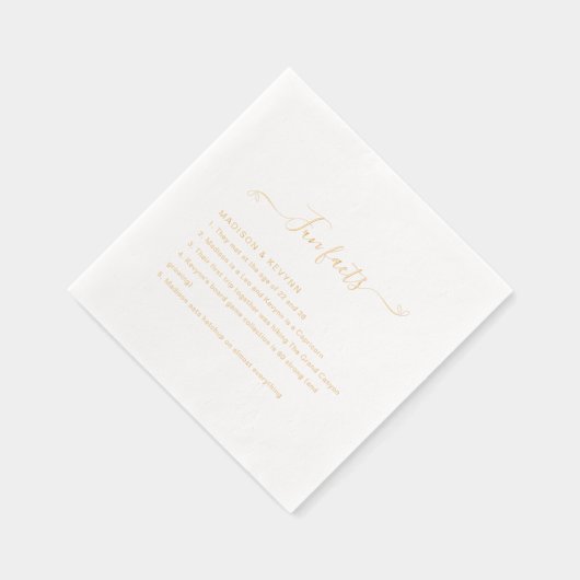 Fun Facts Wedding  箔ナプキン (右)