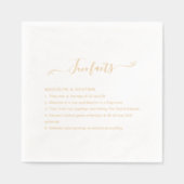 Fun Facts Wedding  箔ナプキン (正面)
