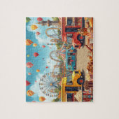 Fun Fair Carnival Food Trucks Roller Coaster ジグソーパズル (縦)