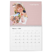 Fun Family Photo Collage Scrapbook Memory Journal カレンダー (2月 2026)