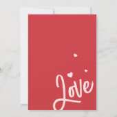 Fun Family Photo Love Script Heart Valentine’s Day シーズンカード (裏面)