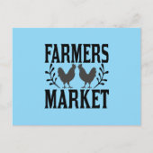Fun Farmers market word art  ポストカード (正面)