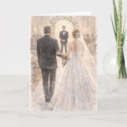 Fun Father of the Bride Prayer Ezekiel 25:17 カード (正面)