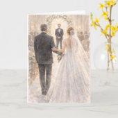 Fun Father of the Bride Prayer Ezekiel 25:17 カード (黄色い花)