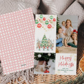 Fun Festive Christmas Tree Happy Holidays 2 Photo シーズンカード