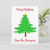 Fun Festive Merry Christmas Trees シーズンカード (スタンド正面)